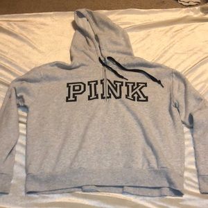 Gray PINK hoodie